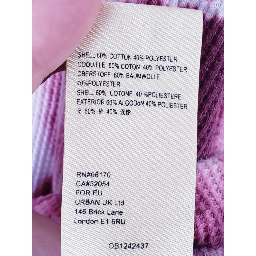 Anthropolgie Pilcro Angie  Cowl Neck Tie Dye Waffle Knit Long Sleeve Pullover XS - Picture 8 of 10